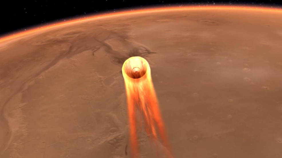 11月26日，洞察號將登陸火星，這是首個偵聽火星地震、收集有關火星內部結構的探測器。（Credits: NASA/JPL-Caltech）