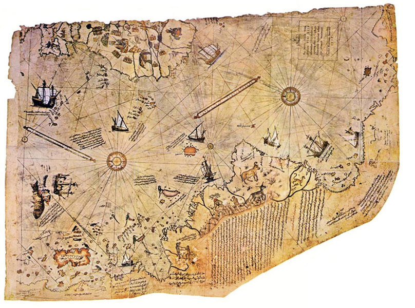 兩張五百年前世界地圖盡顯古文明之發達