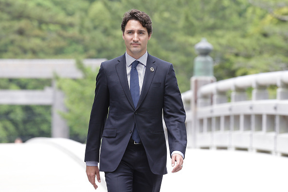 2016年5月26日，加拿大總理在日本參加G7峰會。（Chung Sung-Jun/Getty Images）