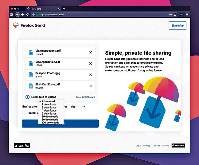 Mozilla免費加密文件傳輸 正式推出 