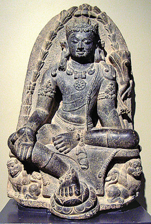 文殊菩薩（Manjusri）像。（維基百科）