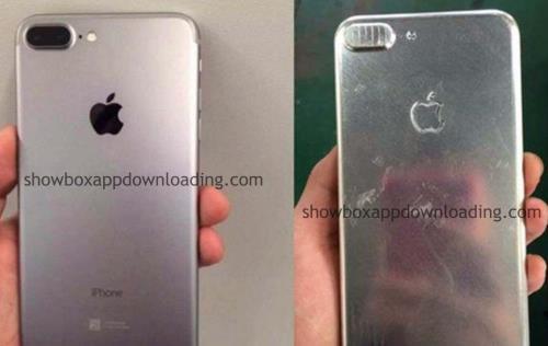 據稱是iPhone 7 Plus的最新間諜照再曝光（右），看來雙鏡頭功能好好的。（圖取自showboxappdownloading.com）