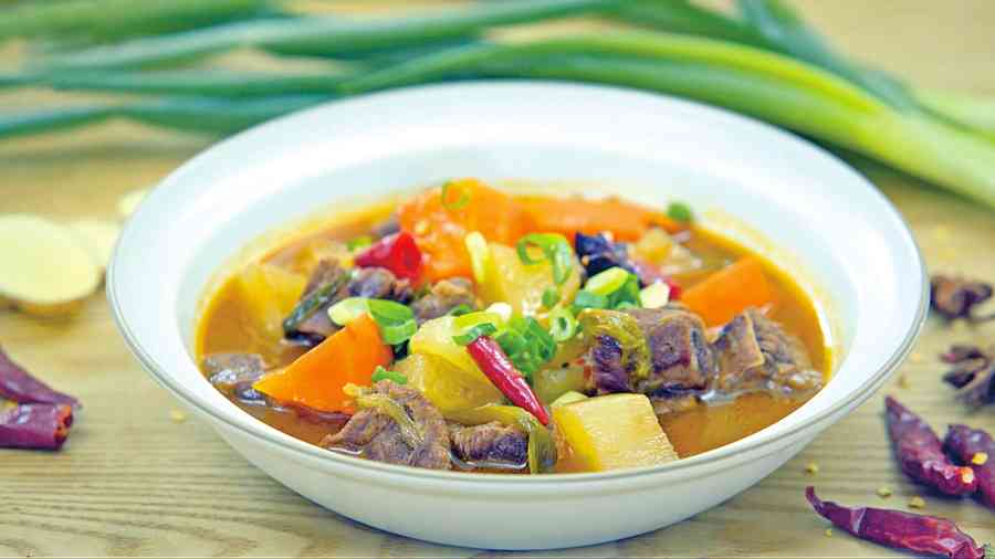 香氣四溢---川味紅燒牛腩