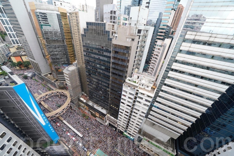 【6.9反送中】創紀錄 103萬港人怒吼塞爆街（有片）