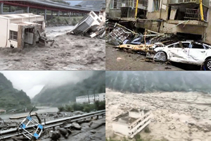 10萬餘人受災 汶川遭遇特大山洪泥石流