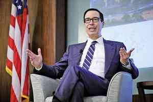 美財長姆欽：美國目前不打算干預美元