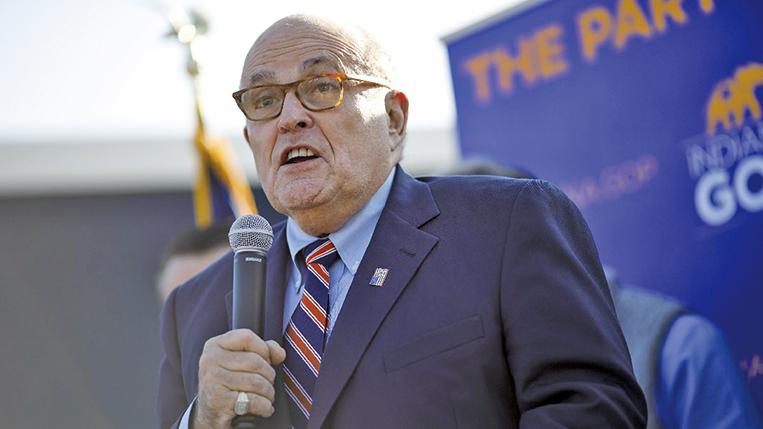 美國總統特朗普的私人律師、前紐約市長朱利安尼（Rudy Giuliani）。（Getty Images）