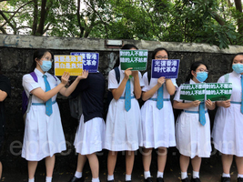 學生組人鏈呼籲政府公益良知 市民讚：香港人的驕傲