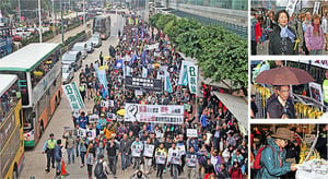 六千人抗議政治綁架