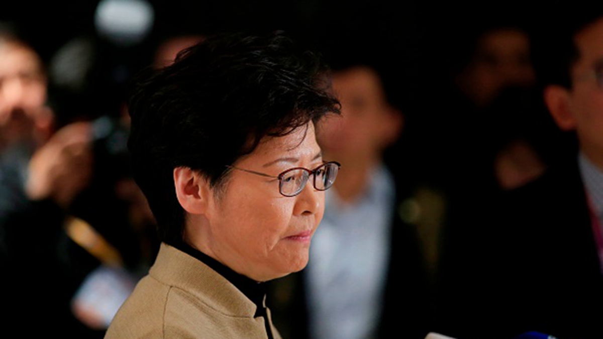 有學者認為，北京對林鄭的信任僅是「暫時性」，很可能僅是「下台前的安慰」。（ALY SONG/AFP via Getty Images）