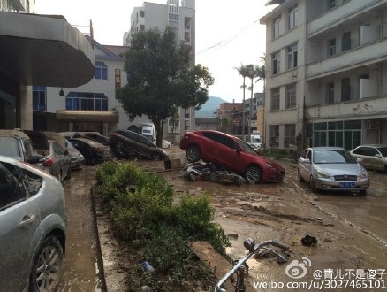 7月9日，超強颱風「尼伯特」登陸福建，閩清縣坂東鎮受災最為嚴重。（網絡圖片）