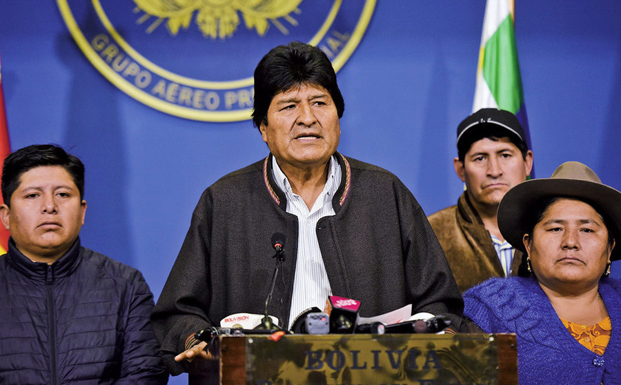 玻利維亞總統宣佈辭職