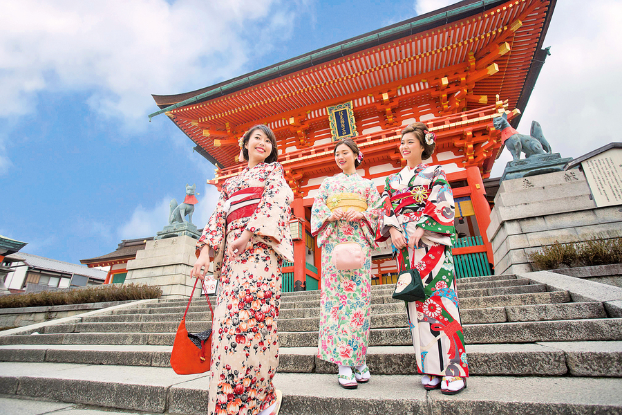 最在地的體驗 穿和服逛京都