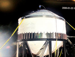 SpaceX星際飛船燃料箱壓力測試過關