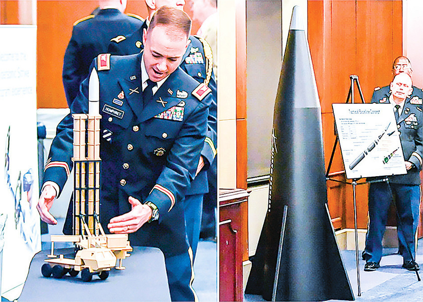 美陸軍展示遠程高超音速武器模型