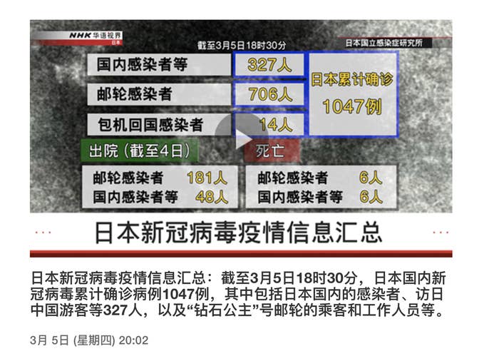 中共轉移病毒源計畫被揭  日本NHK是幫手？