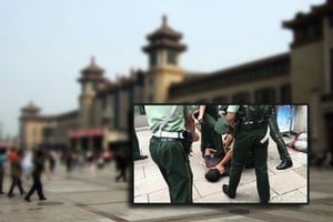 北京站廣場警戒哨兵遇襲