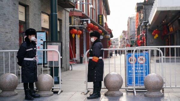 北京包括中南海所在的西城區政府在內多處早已爆發群聚性感染。（Getty Images）
