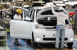 豐田關閉日本國內5家工廠 停產一段時間
