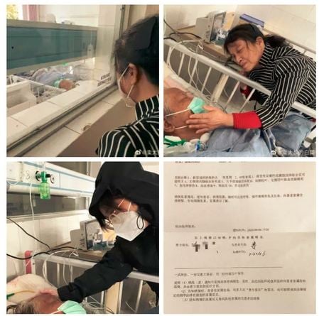 中共病毒（武漢肺炎）重災區武漢市宣佈8日全城解封。為配合此項階段性的任務，仍然留醫的病人被強行出院隔離。（推特截圖）