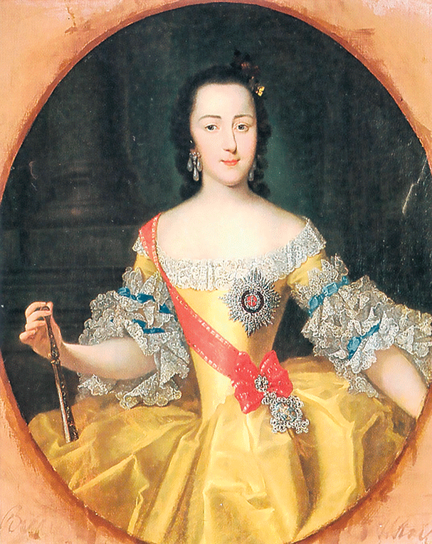 1745年的葉卡捷琳娜公爵夫人，由喬治‧克里斯托弗‧高斯（ Georg Cristoph Grooth）所繪。（Mrlopez2681/Wikimedia commons）