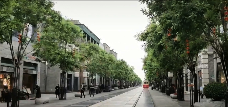 北京商業街杳無人煙