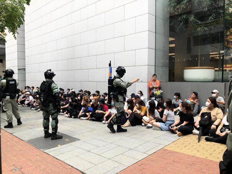 【5.27反國歌法】香港抗爭者發起多區遊行及路 警方大抓捕
