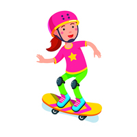 童詩 : 媽媽教我溜滑板