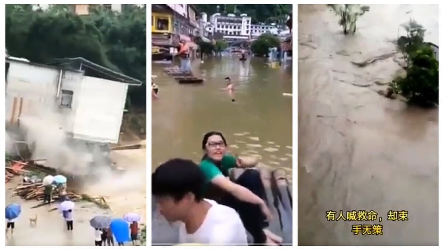 中國水災多嚴重？盤點央視看不到的鏡頭（15影片）