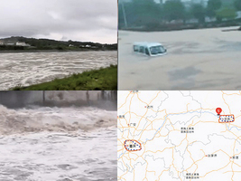 中國多地降暴雨 宜昌嚴重內澇水淹城