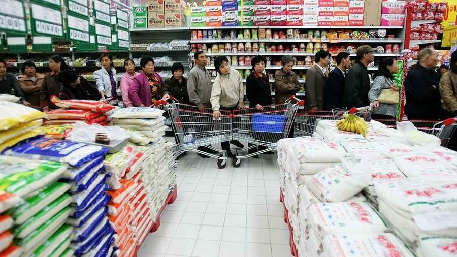 中國27省全泡水 官稱糧食豐收吃糧吃菜有保障