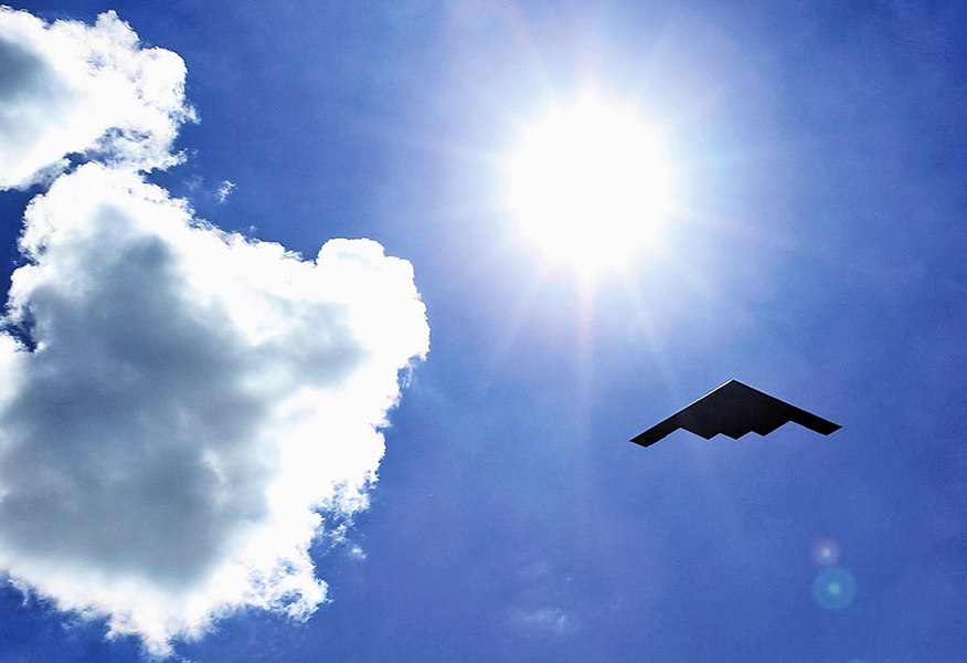 美B-2轟炸機部署印度洋 飛南海只需五小時