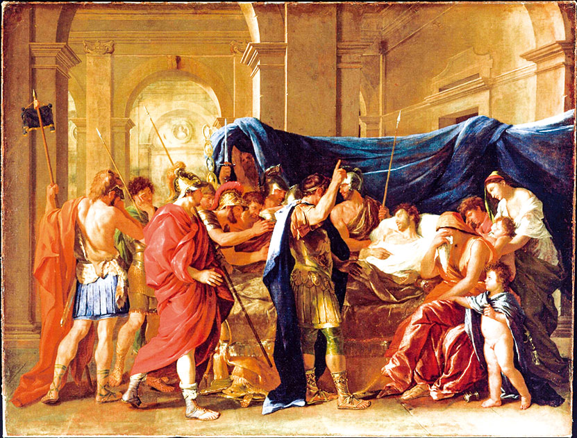 《日耳曼努斯之死》(Death of Germanicus)，繪製於1628年，明尼阿波利斯藝術學院收藏。