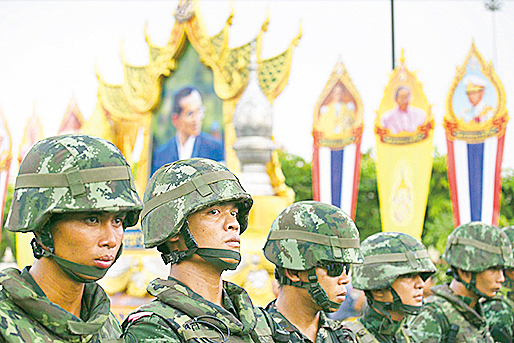 泰國軍方是王室維持權力的重要力量。（Getty Images）