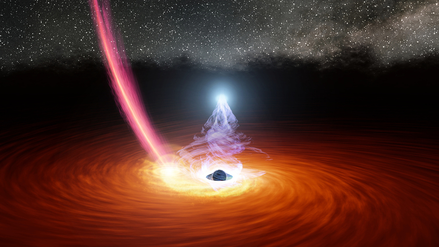  新觀測發現黑洞附近亮度劇烈震蕩