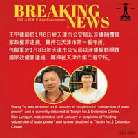 王宇夫婦被捕受關注 高智晟等律師拷問公權力 