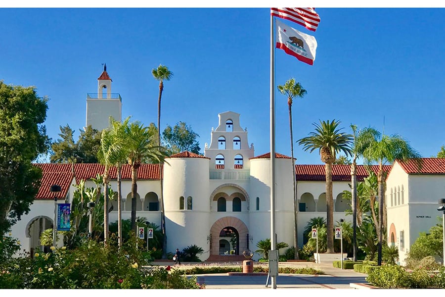 美國加州聖地亞哥州立大學去年6月底正式關閉由中共資助的孔子 學院。該校為第22間關閉孔子學院的美國大學。（ 大紀元資料圖片）