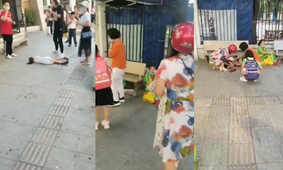 廣州幼兒園附近發生砍人血案 五學生被砍兩人重傷