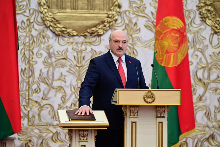 白俄羅斯總統偷偷宣誓就職