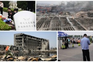 天津大爆炸周年遇難遺屬拜祭遭警方帶走