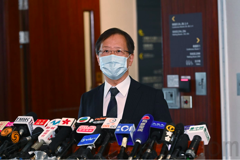 公民黨立法會議員郭家麒10月19日表示，要求政府增加採購流感疫苗。（郭威利／大紀元）