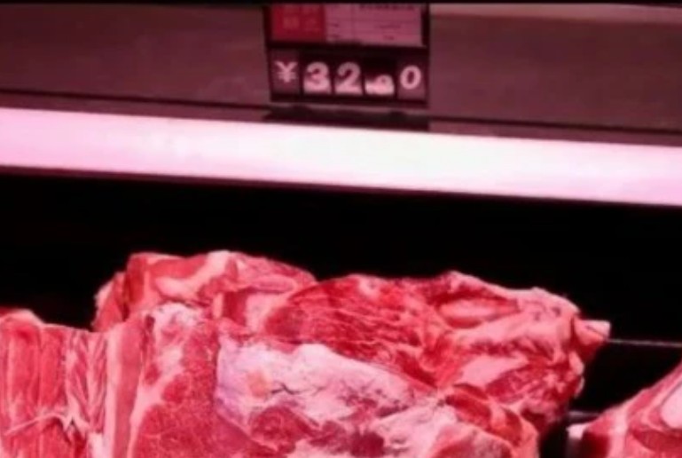 大陸豬肉價格不斷上漲。示意圖。（影片截圖）