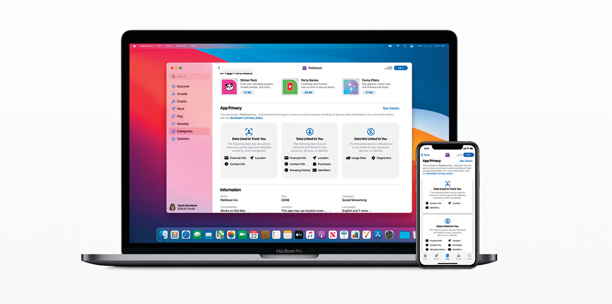 蘋果要程式開發者說明 收集用戶數據的類型和用途