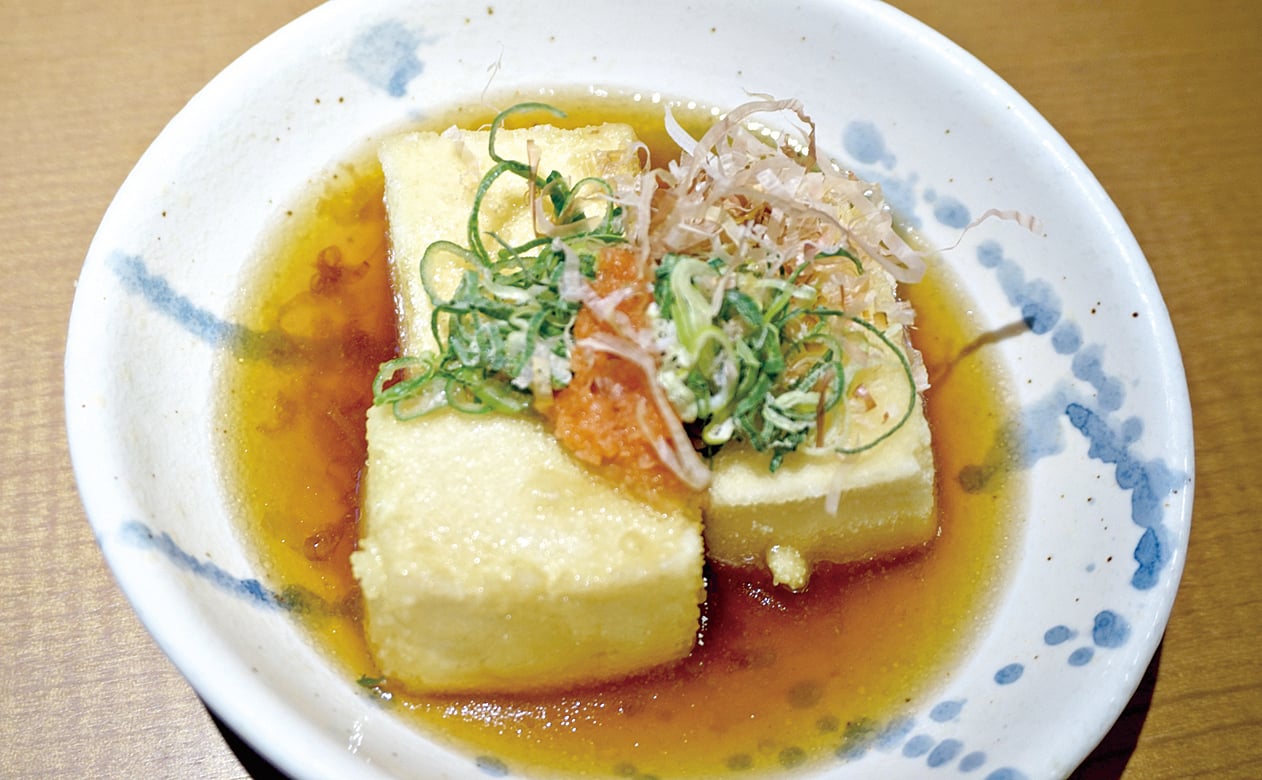 豆腐傳播到日本，成為日本料理中常見的食材，圖為日式炸豆腐。