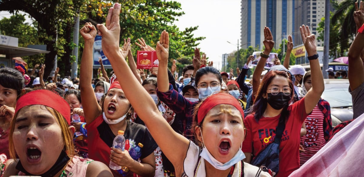 緬甸政變引發大規模抗議 軍方斷網封消息