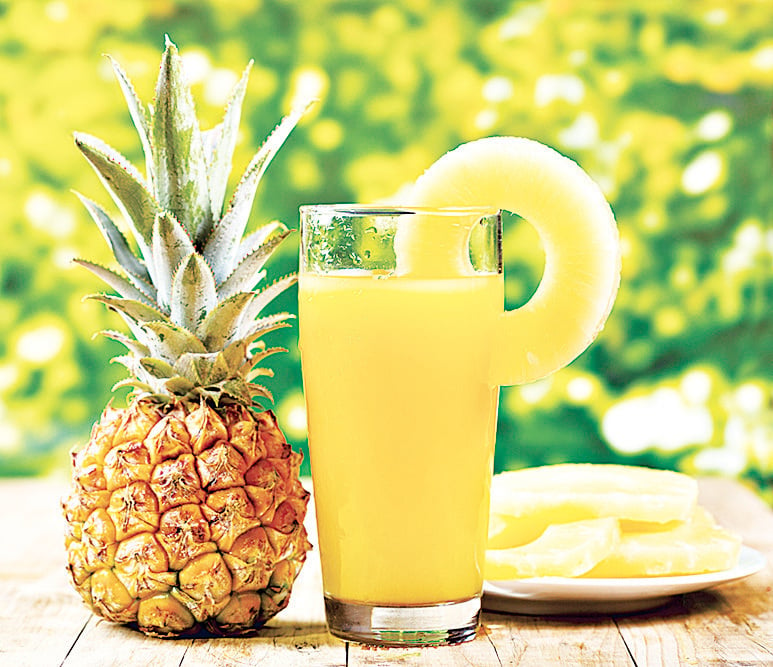 早餐常喝菠蘿汁，營養又美味。