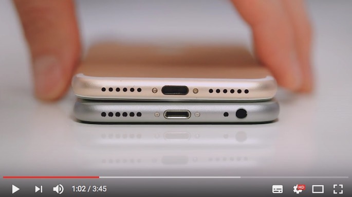 一些謠傳稱，蘋果新一代手機iPhone 7將搭載雙喇叭。（視像擷圖）