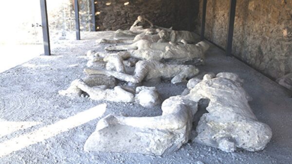 龐貝城裏被火山灰掩埋的屍體（Getty Images）