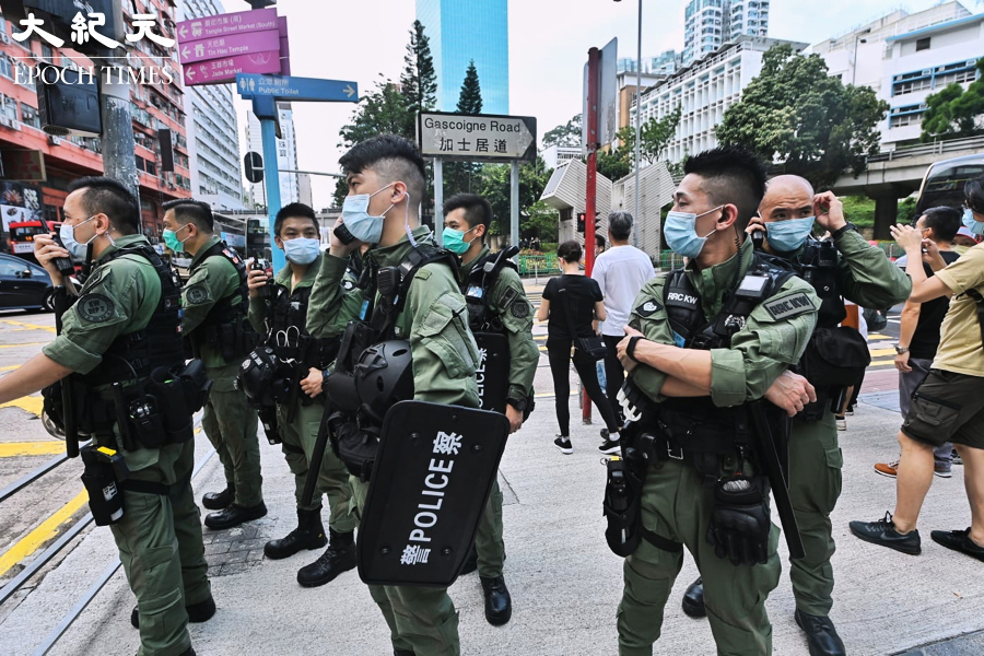 北京令下 港警自動變身「大灣區警察」