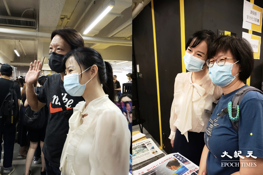 大紀元主持人現身市集  讀者到場支持籲繼續敢言